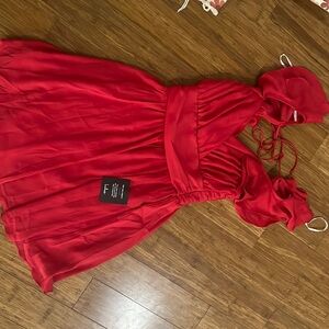 Red lulus dress xs